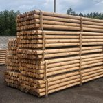 Machine rounded stakes